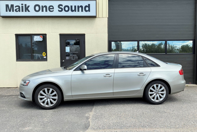 2014 Audi A4 with professional window tint in North Bay